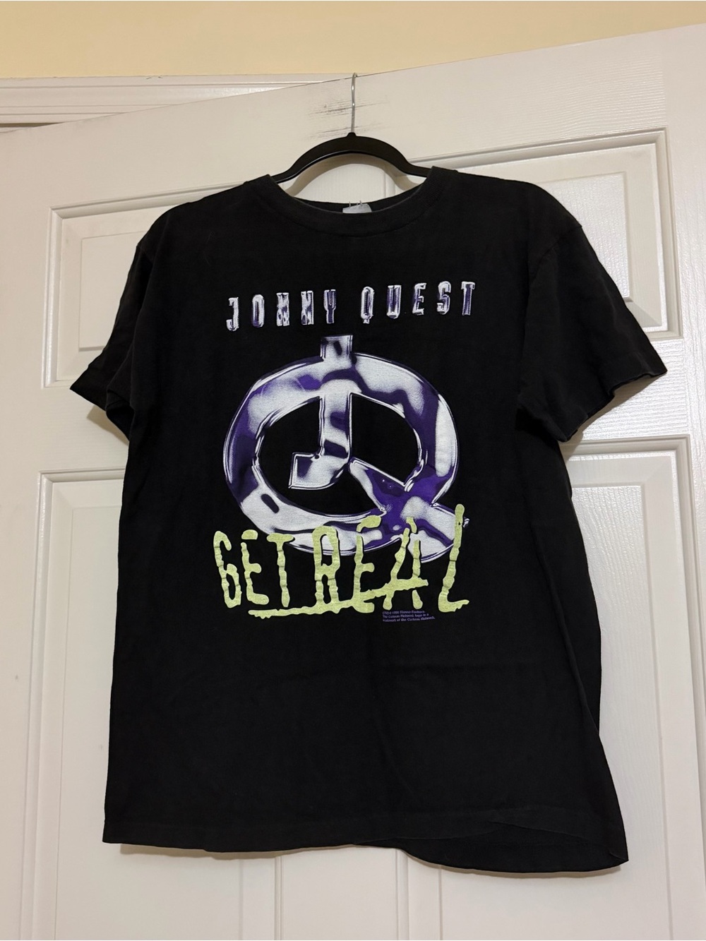 Jonny Quest Get Real Cartoon Network T-Shirt 1996 Single Stitch Vintage 90s L